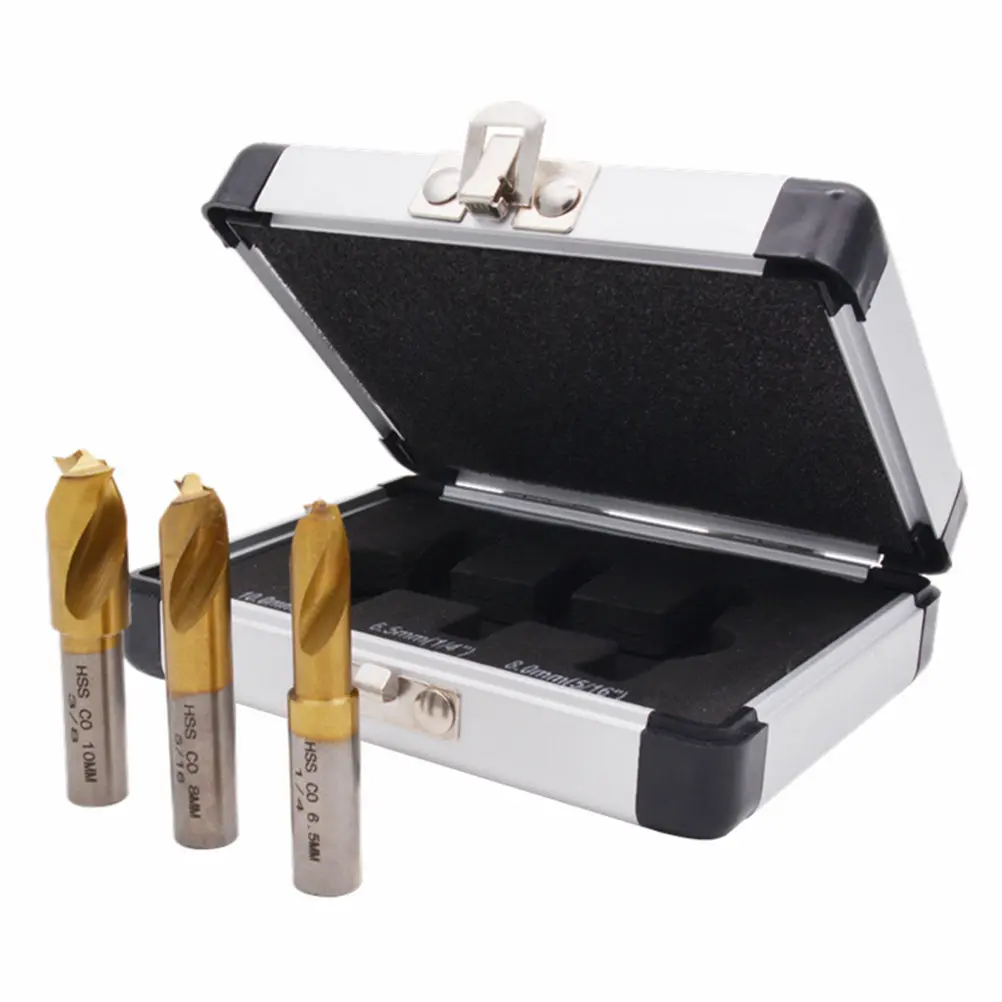 1Set Cobalt Spot Welding Drill Bits Premium Hss Construction Exquisite Craftsmanship Easy Replacement Spot Welding Tool for Auto