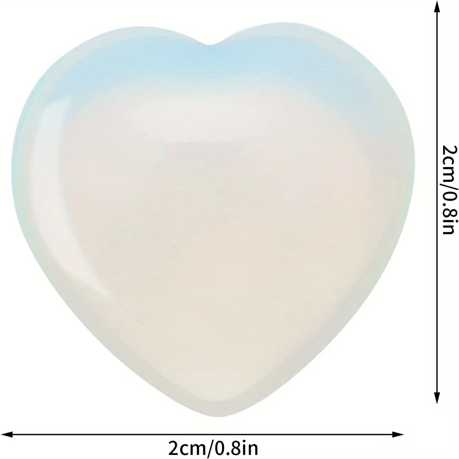 10pcs Heart Crystal Stone Crystal Palm Natural Polished Love Shaped Gemstone Rose Quartz Amethyst Assorted Set Bulk