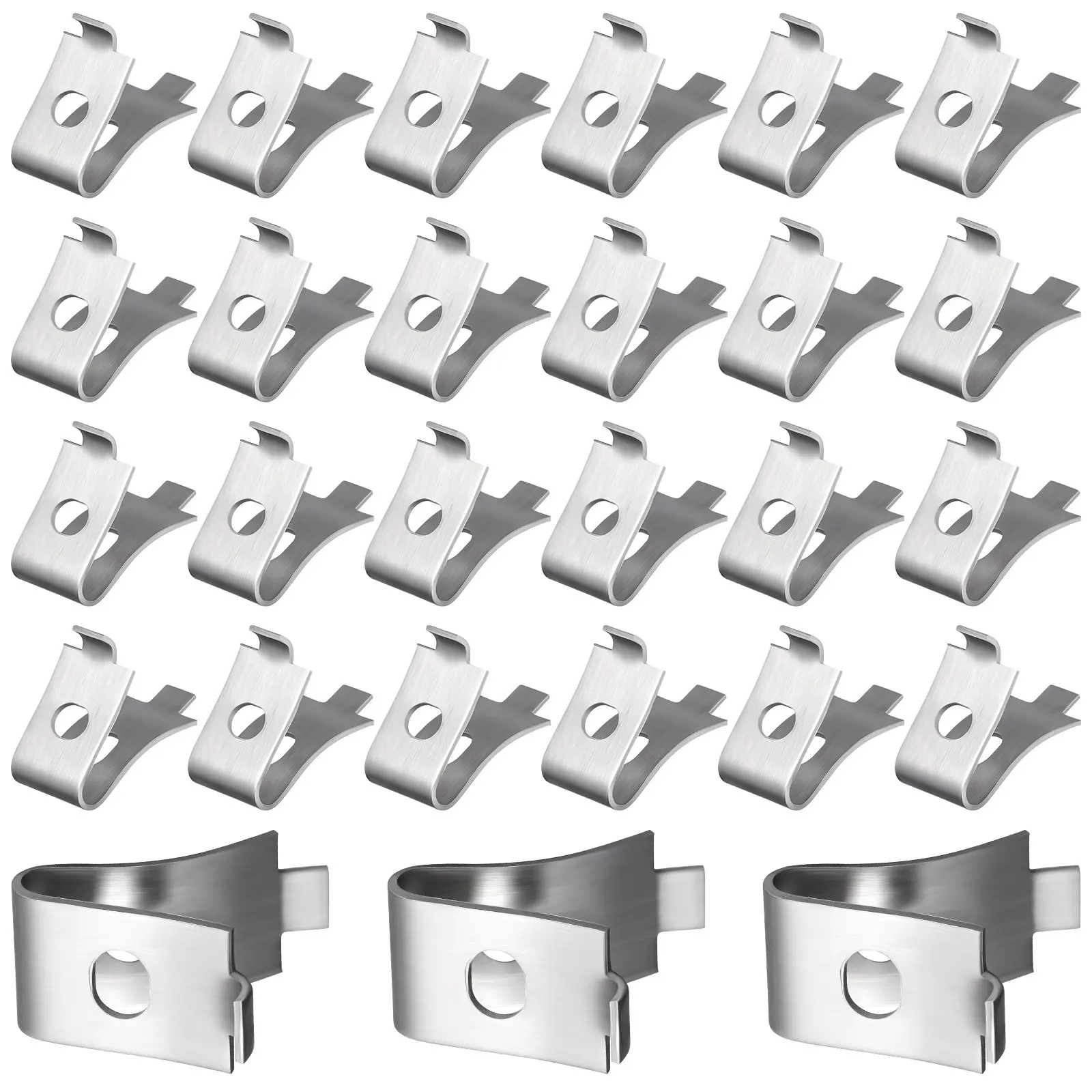 50Pcs Shelf Clips Stainless Steel Cabinet Shelf Pegs Strong Support Brackets Replacement Pins for Home Office Shelving
