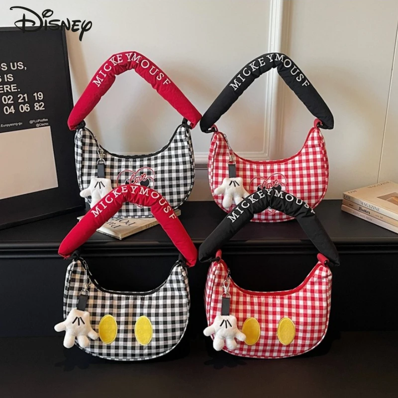 

Disney Mickey's New Women's Handbag Fashion High Quality Women's Shoulder Bag Cartoon Versatile Multi Functional Storage Bag