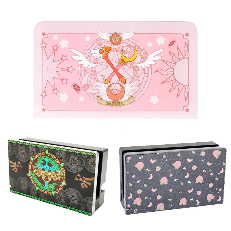 

Kawaii Cartoon Anime Faceplate Protective Cover For Nintendo Switch Oled TV Dock Station Decorative Replacement Front Plate Case