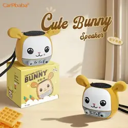 Carpbaba TK89 Wireless Bluetooth Speakers Portable Cartoon Rabbit Small Steel Canon Sound Box HiFi Stereo Desktop Decoration Lou