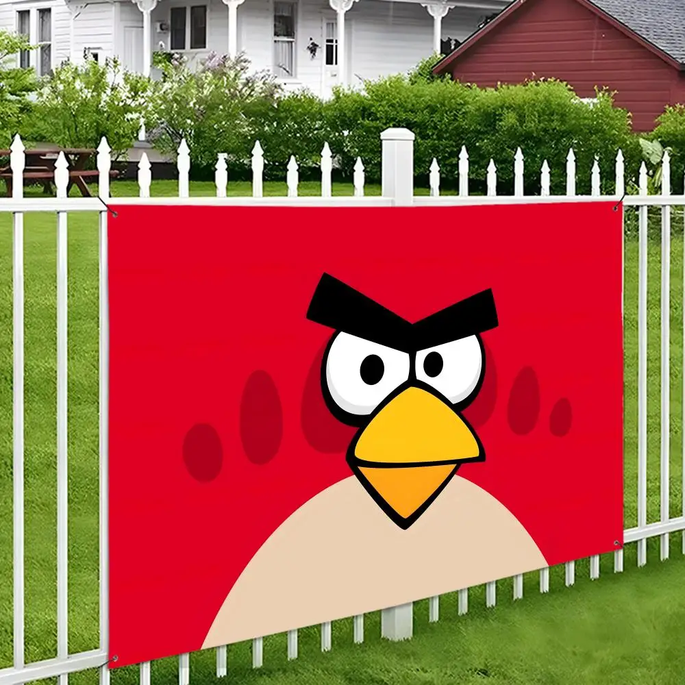 A-Angry Birds Game Flags Wall Hanging Tapestry Outdoor Decorative flag Background Blanket