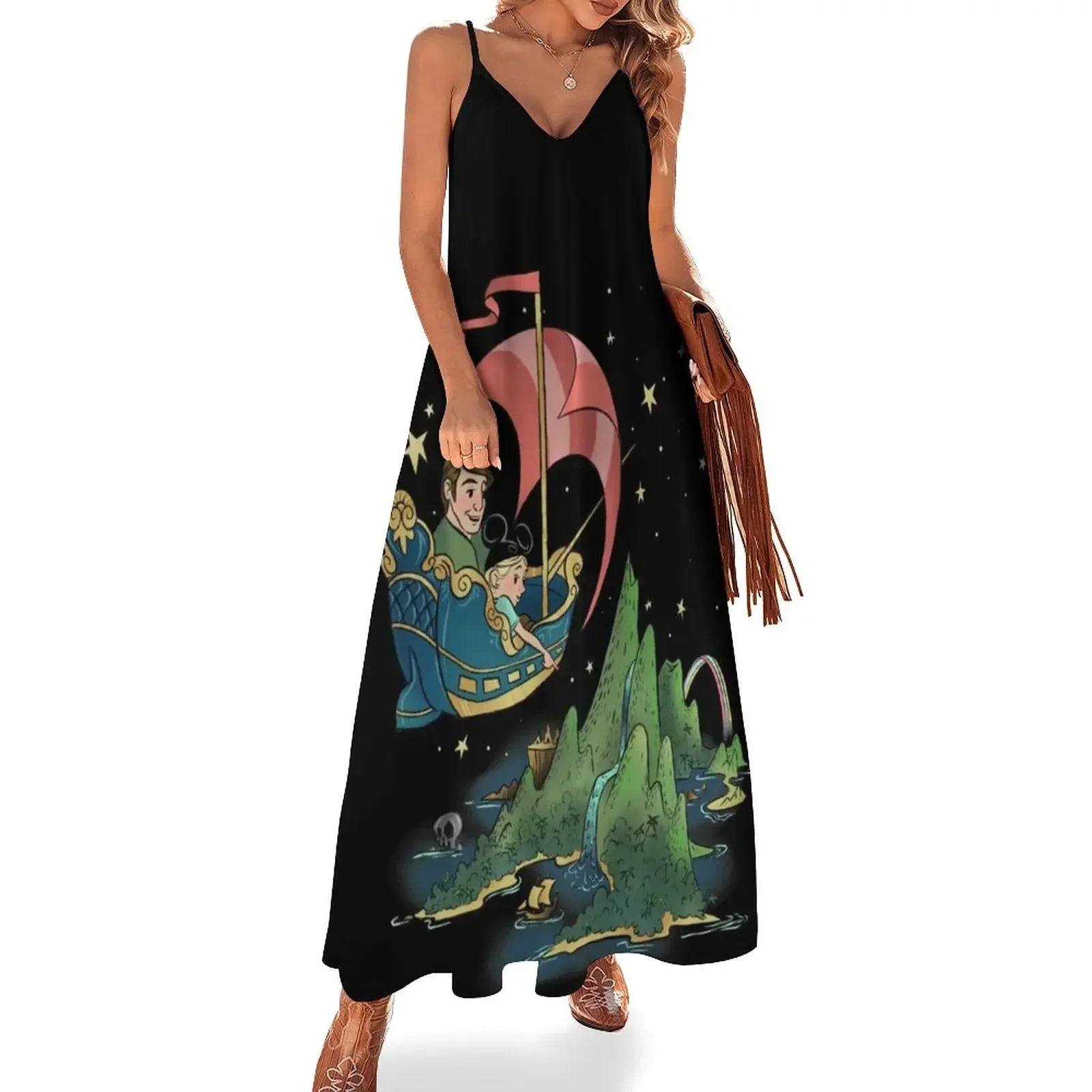 

Flight To Neverland Sleeveless Dress Women's summer long dress summer outfits for women 2024 Dress