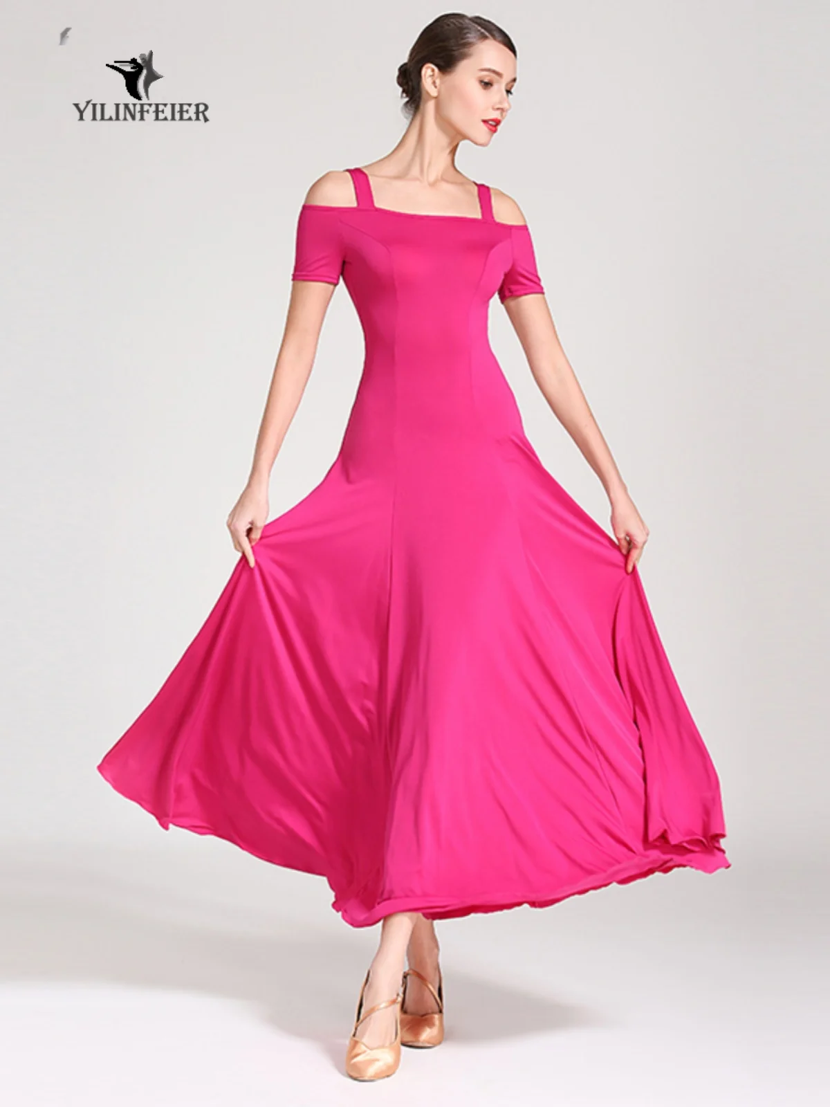 2025 Vrouw Moderne Dans Jurk Moderne Jurk Grote Schommel Nieuwe Jurk Ballroom Dans Jurk S9003