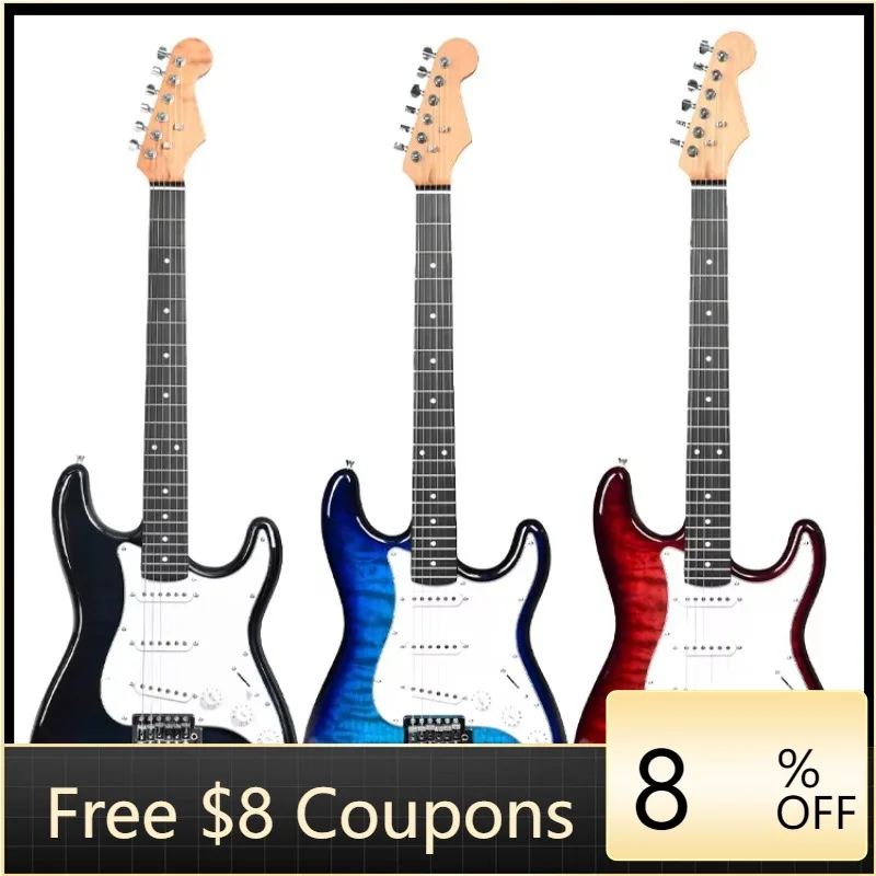 

STLF Factory Wholesale Price various color OEM 39 Inch Wholesale Price Electric Guitarra Beginner 6 Strings Guitar Musical Instr