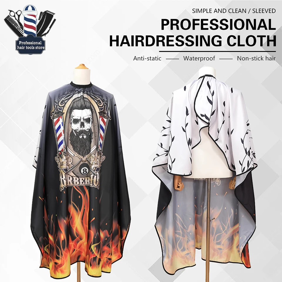 

New Barber Hairdresser Aprons Haircut Capes Barbershop Waterproof Aprons Shawls Salon Professional Accessories