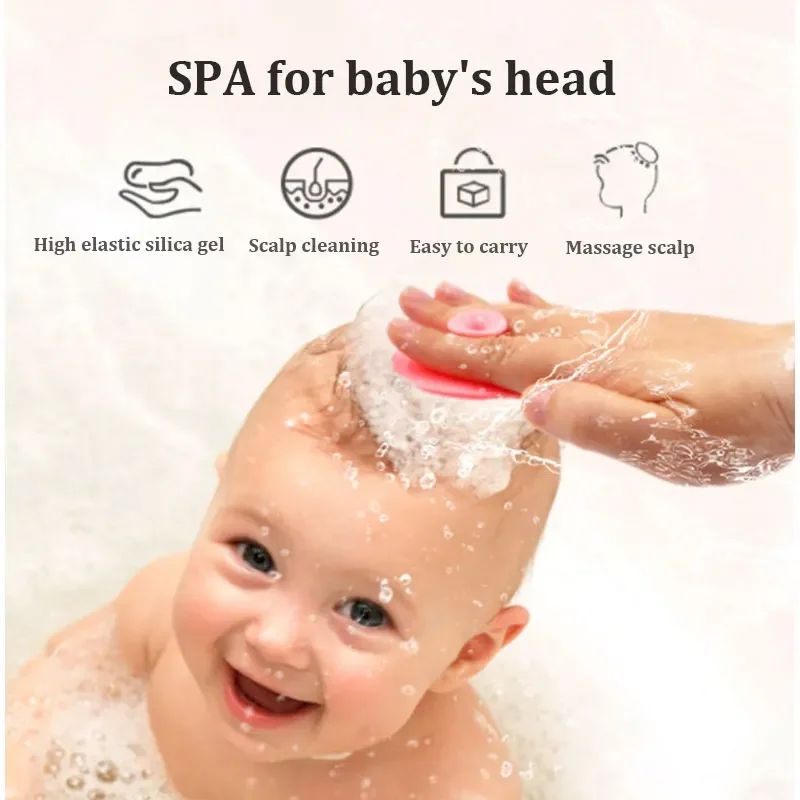 Siliconen Gezichtswasborstel Siliconen Mee-Kopborstel Baby Shampoo Badborstel Siliconen Baby Shampoo Borstel Massage Gezicht Wassen Borstel