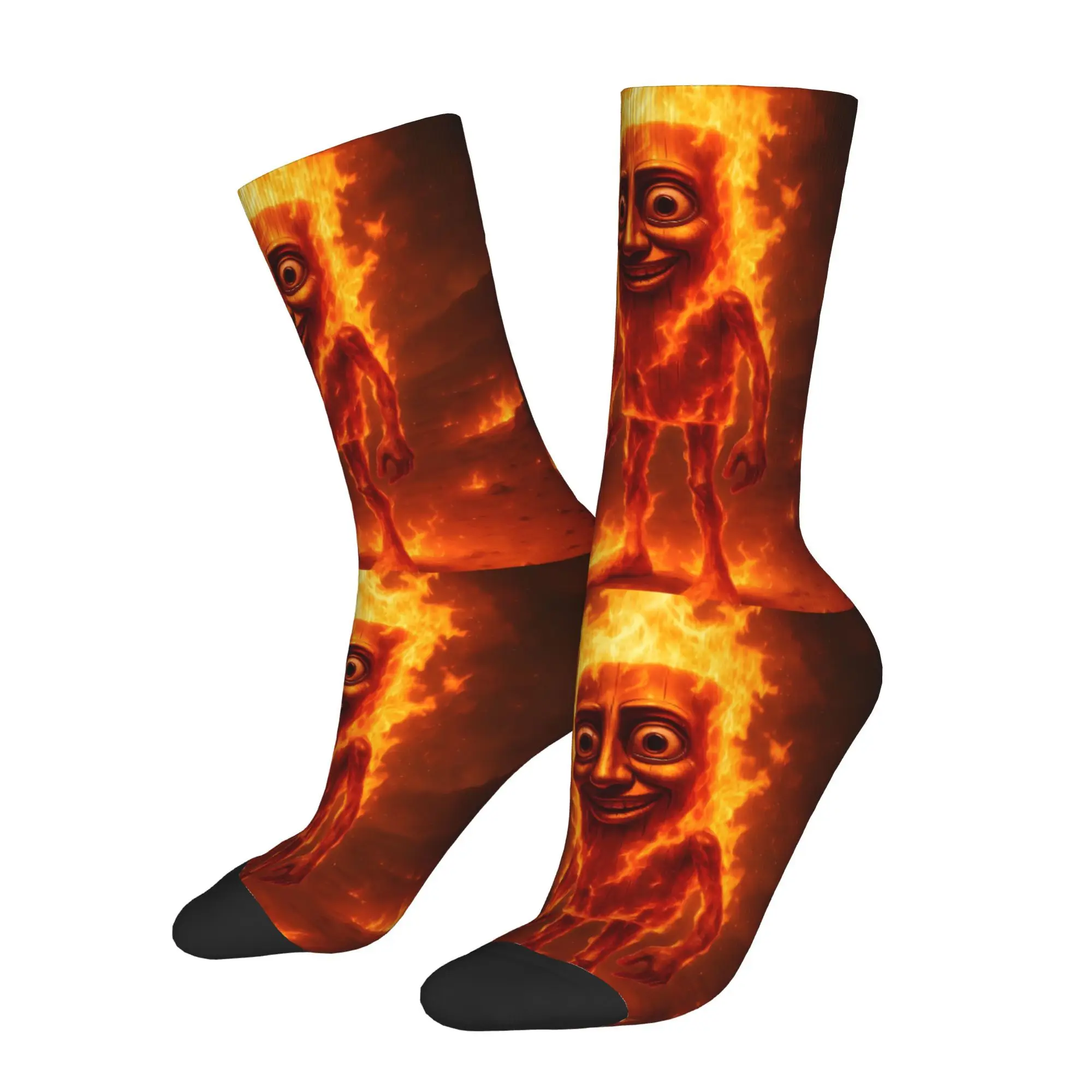 

Funny Sock for Men Tung Tung Sahur Italian Brainrot Hip Hop Vintage Happy Quality Pattern Printed Crew Sock Seamless Gift