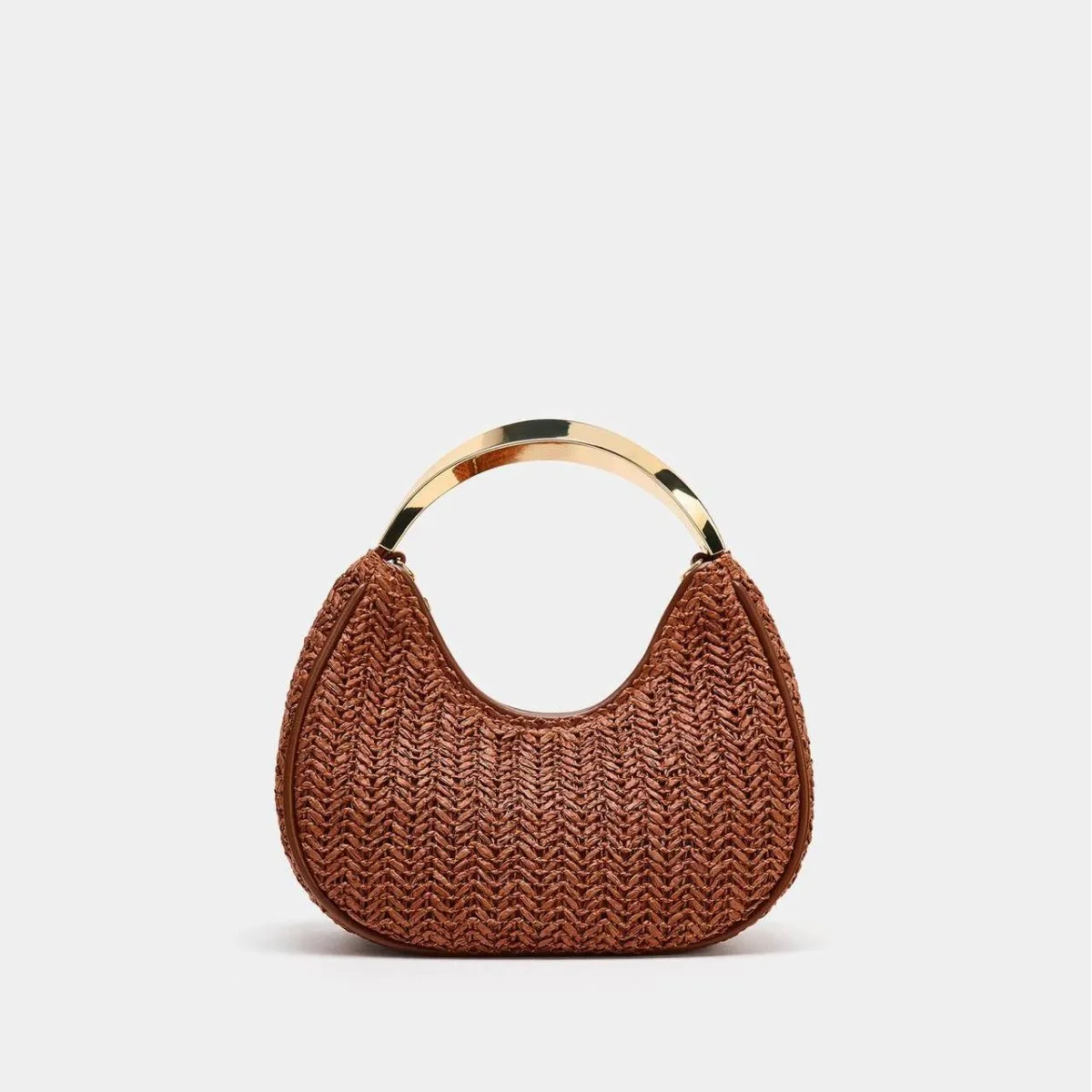 

Summer Half-Moon Beach Straw Shoulder Bags Women's Straw Bucket Bag Purse Woven Straw Handbags Casual Tote Crossbody Bag
