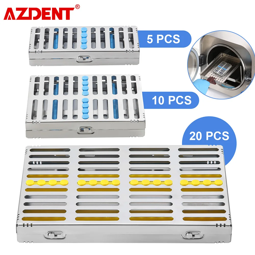 Dental Sterilization Rack Surgical Autoclavable Sterilization Box Dental Cassette File Burs Disinfection Tray Dental Instrument