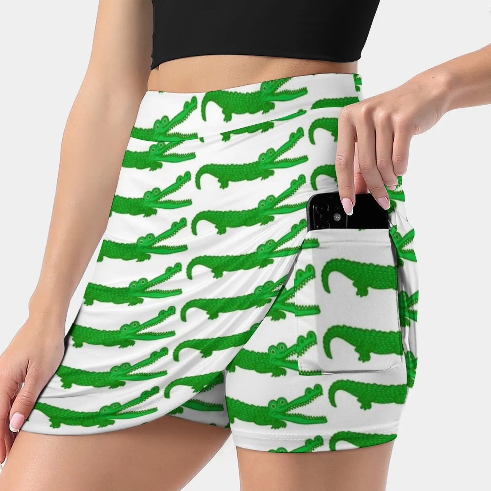 Cute Little Gator-Large Gator Size-Football Tailgating Korean Fashion Skirt Summer Skirts For Women Light Proof Trouser Skirt