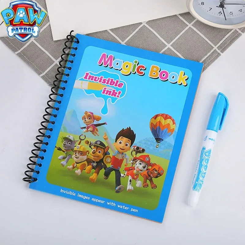 

Paw Patrol Cartoon Water Painting Book Chase Marshall Skye Repeatable DIY Magic Watercolor Puzzle Graffiti Painting Book Gifts