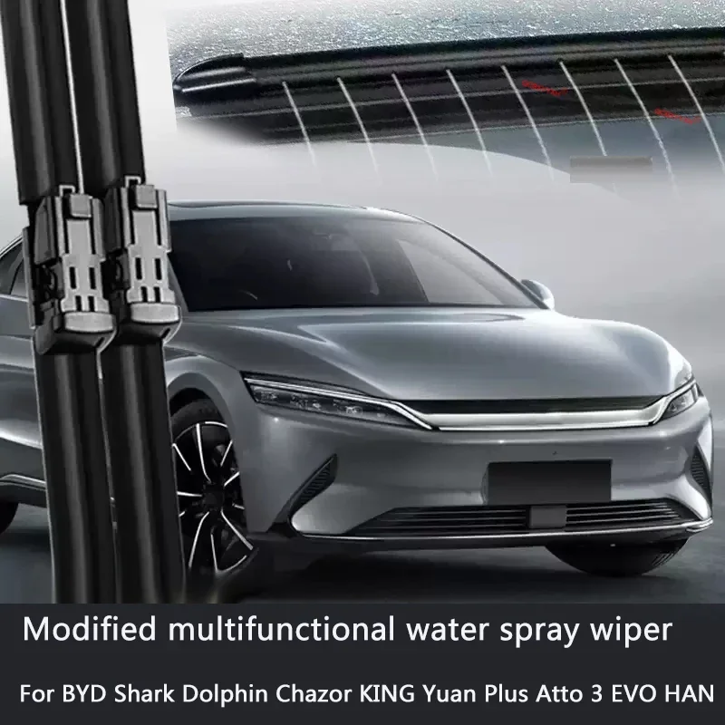For BYD Shark Dolphin Chazor KING Yuan Plus Atto 3 EVO HAN Car Modify Windshield Water Spray Wiper Auto Wet Arm Wiper Accessory
