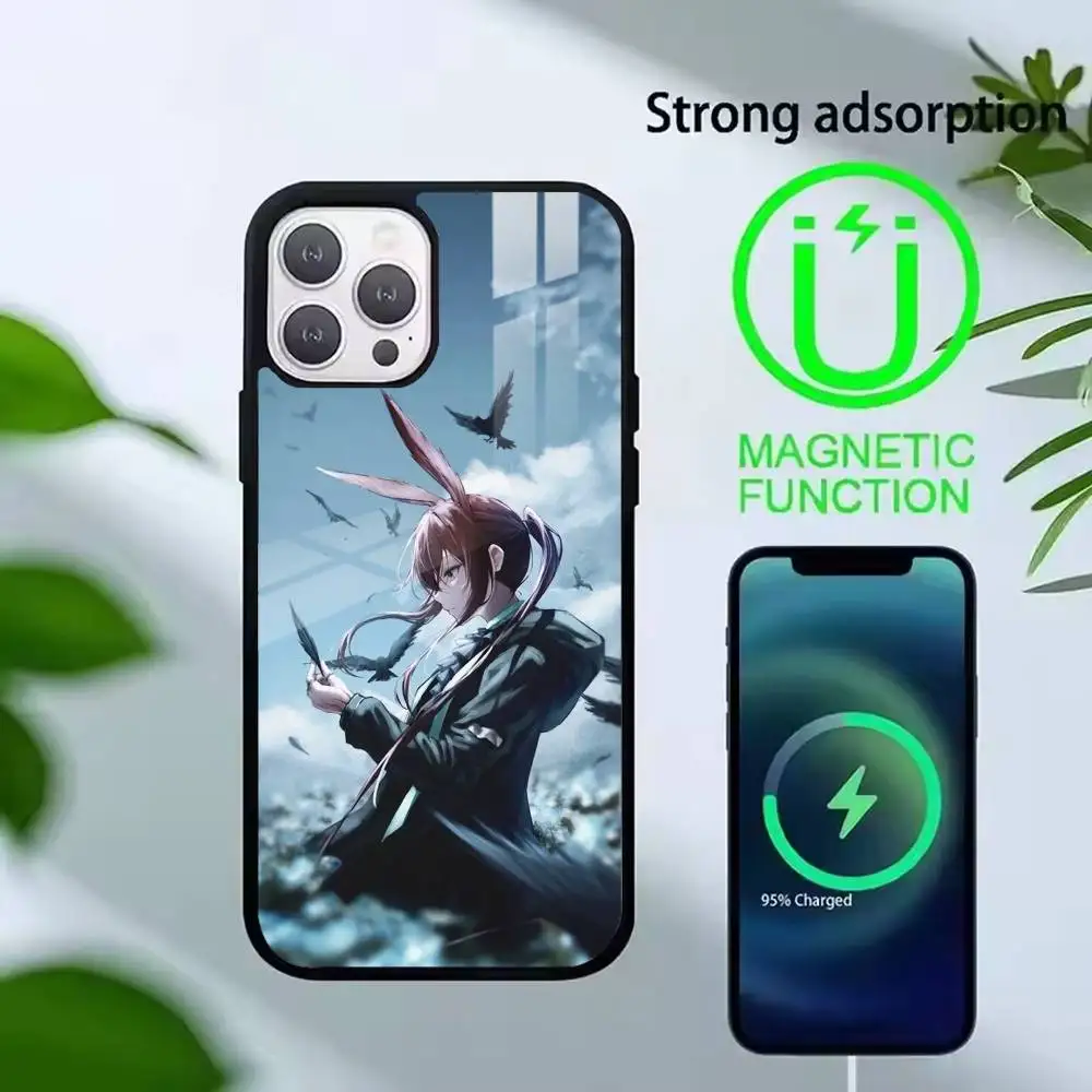 Arknights Amiya  Phone Case For iPhone17,16,15,14,13,12,11 Plus,Pro Compatible with magnetic wireless charging