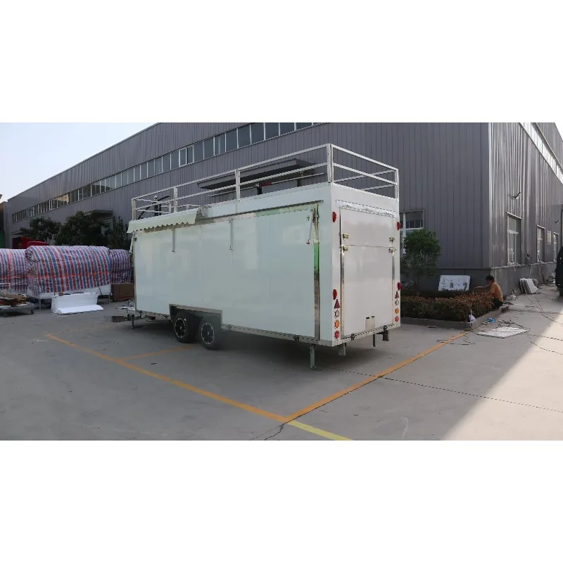 مقطورة طعام من الألومنيوم شديدة التحمل - مثالية للمناسبات الخارجية، مثالية كالمطبخ المحمول