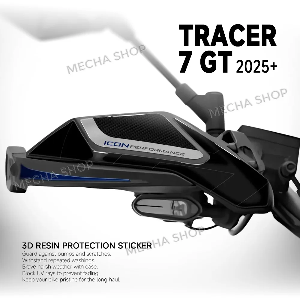 Handguard Stickers for Tracer 7 GT 2025 2026 3D Resin Sticker Protection Kit
