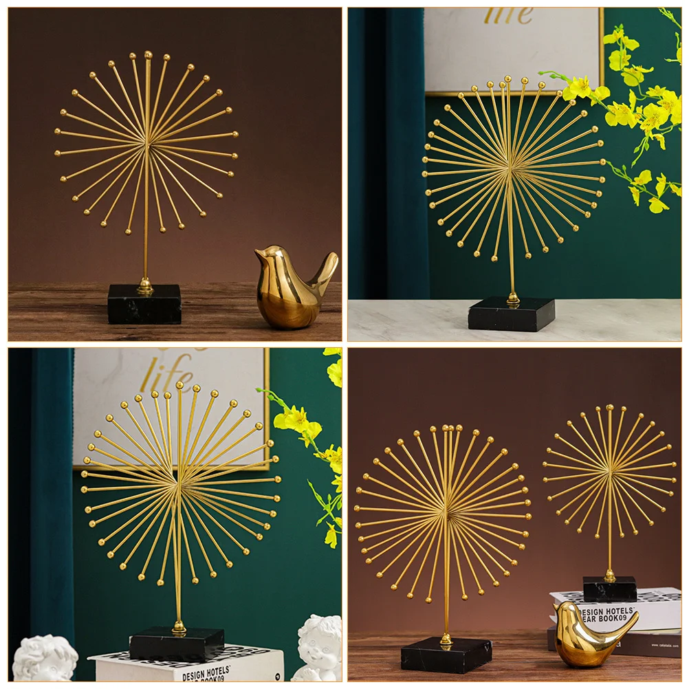 

1Pcs Iron Adornment Home Decoration Creative Golden Ornament for Bedroom Office Table Stylish Iron Adornment