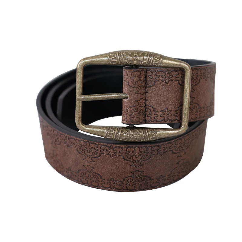 2024 New Retro Brown Belt, Women\'s High End, Ethnic Style Belt, Niche Design, American Jeans, Trendy