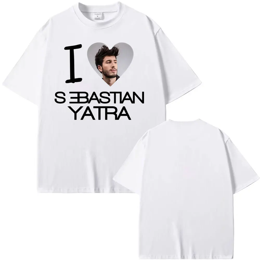 أنا أحب سيباستيان ياترا الجرافيك تي شيرت الرجال النساء Harajuku خمر القوطية تي شيرت القطن عادية كم قصير تي شيرت الشارع الشهير