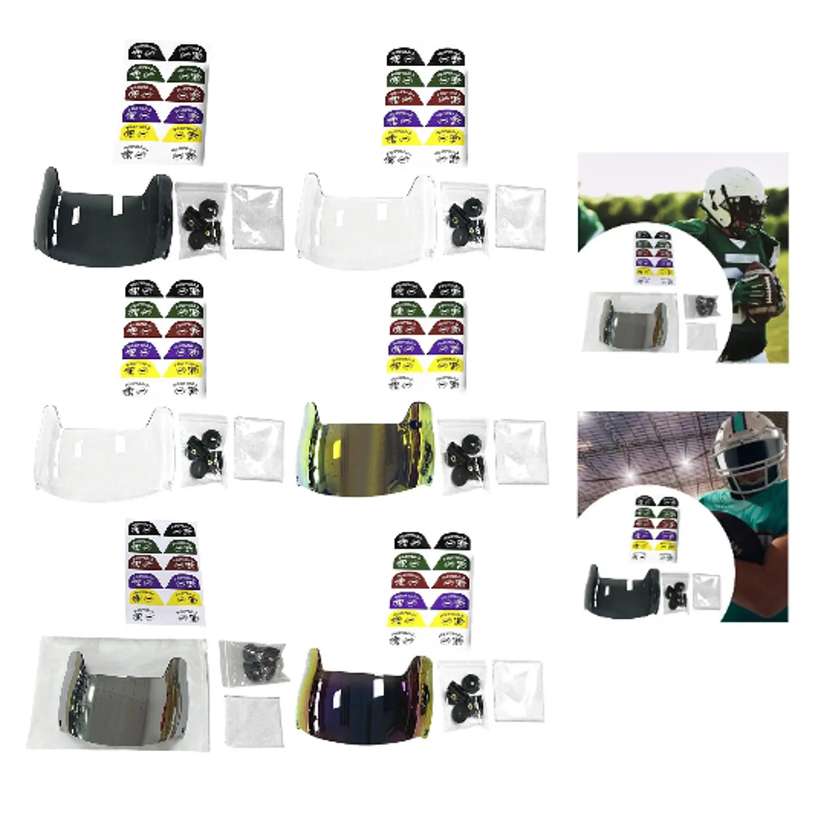 

Football Visor for Adults Football Helmets Protective Cover Professional Protect