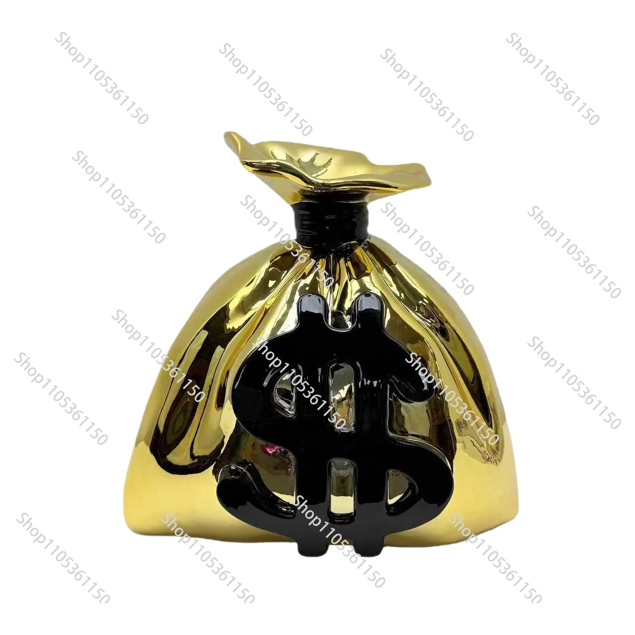 Money bag resin electroplated craft ornament decoration