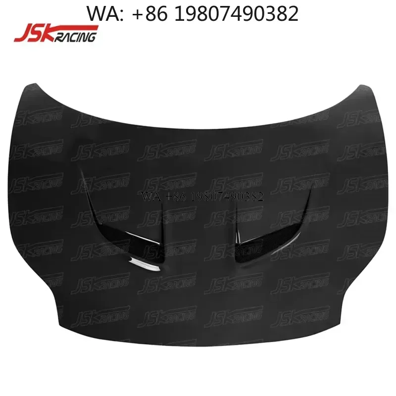 Wmwmnu Full Carbon Fiber Hood Bonnet for 458 Italia Spider 2011-2016 Black Sails Style Car Engine Cover Replacement