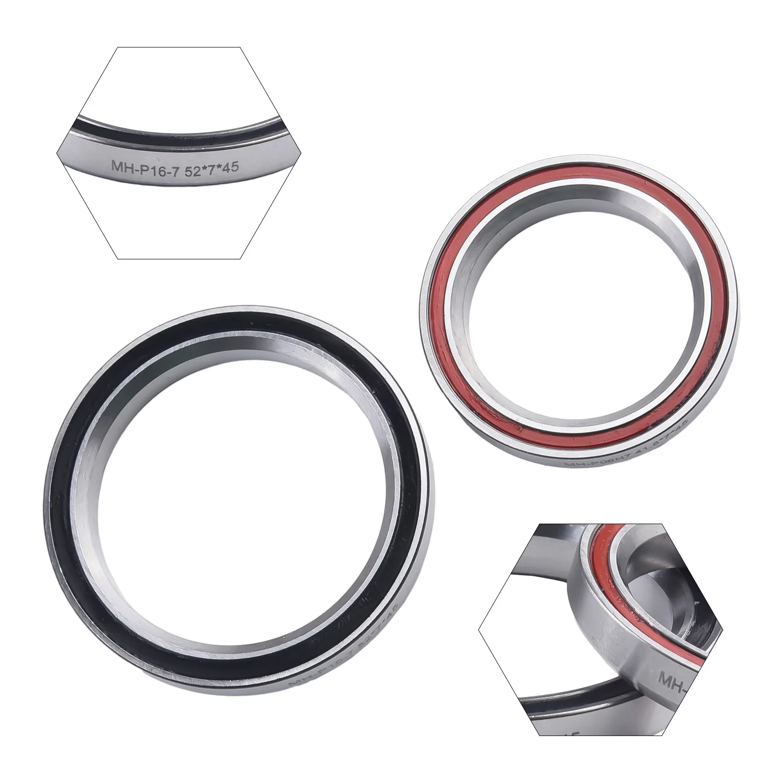 New High Quality Beaings Bicycle Bowl Set Bicycle Components MH-P08H7 MH-P16 Replacement Accessories Silver Steel