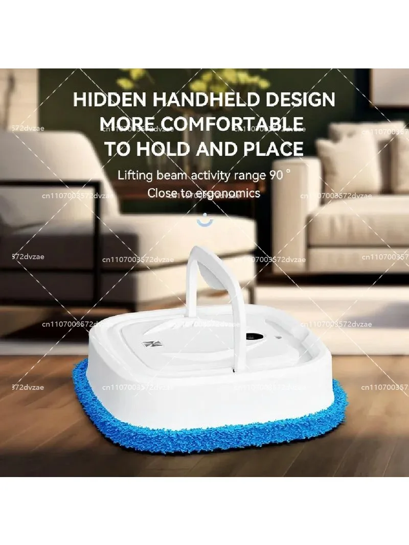 Smart Electric Floor Mop Robot with Spray Mist, Rotary Suction, Wet Dry Mopping Cleaner for Home