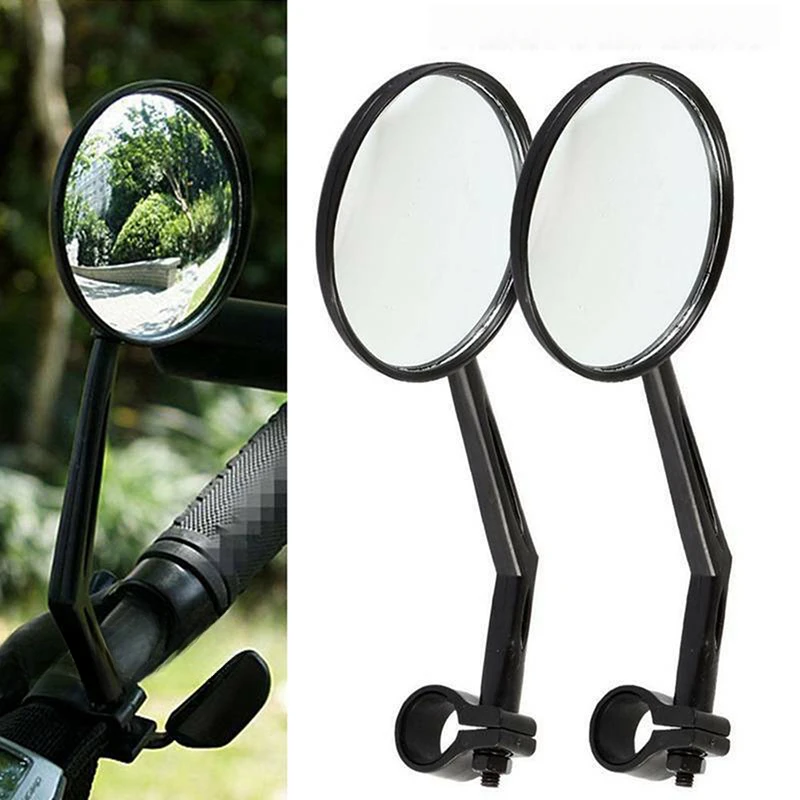 

1/2PCS 22mm Bicycle Rearview Mirror 360 Degree Rotating Acrylic Convex Mirror Rearview Mirror For Mountain Road Bike