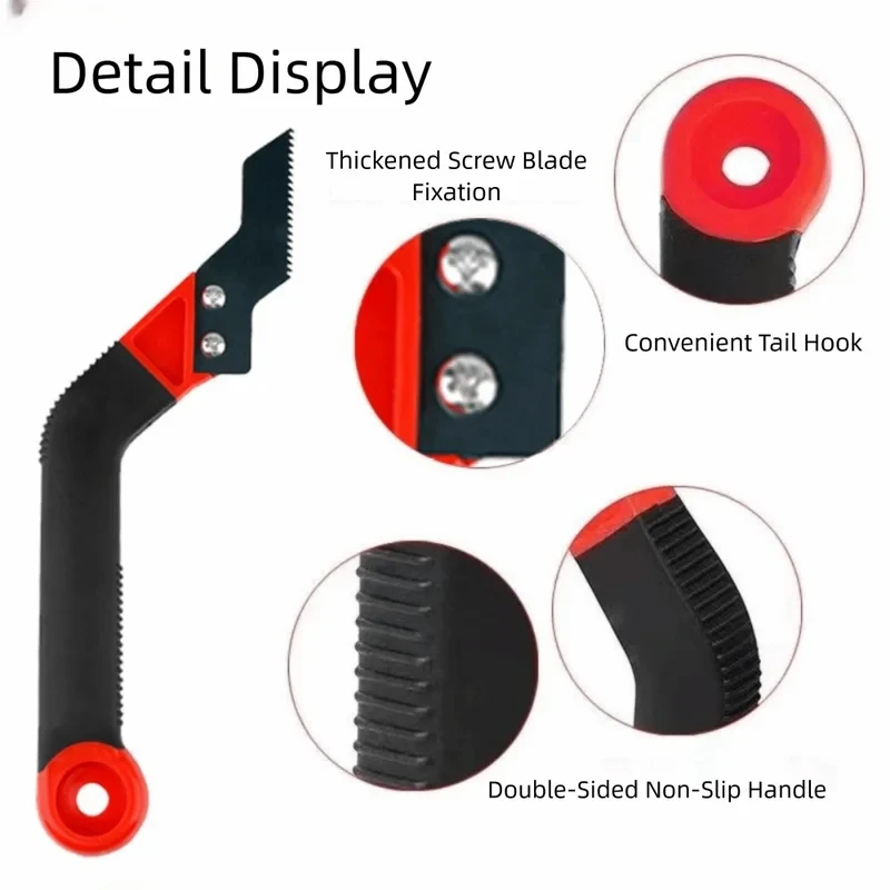 Angled-Design Tile Grout Remover Plastic Handle Broken Particle Chip Grout Removal Tool Dry Cement Ceramic Tile Cleaning Tool