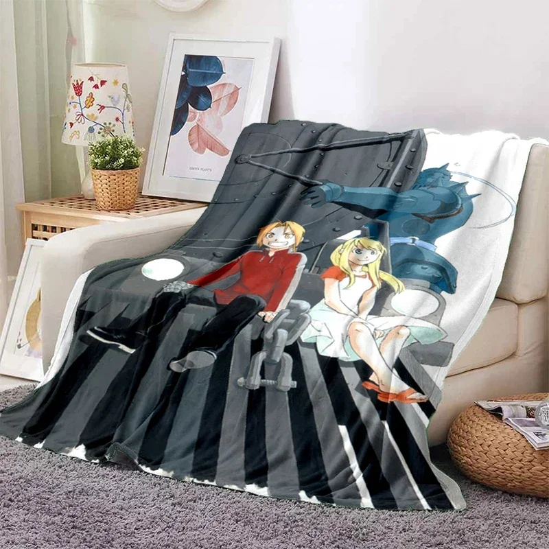 2026 Anime Fullmetal Alchemis 3d Printing Blanket Picnic Blankets Warm Blanket Soft And Comfortable Blanket Home Travel Birthday