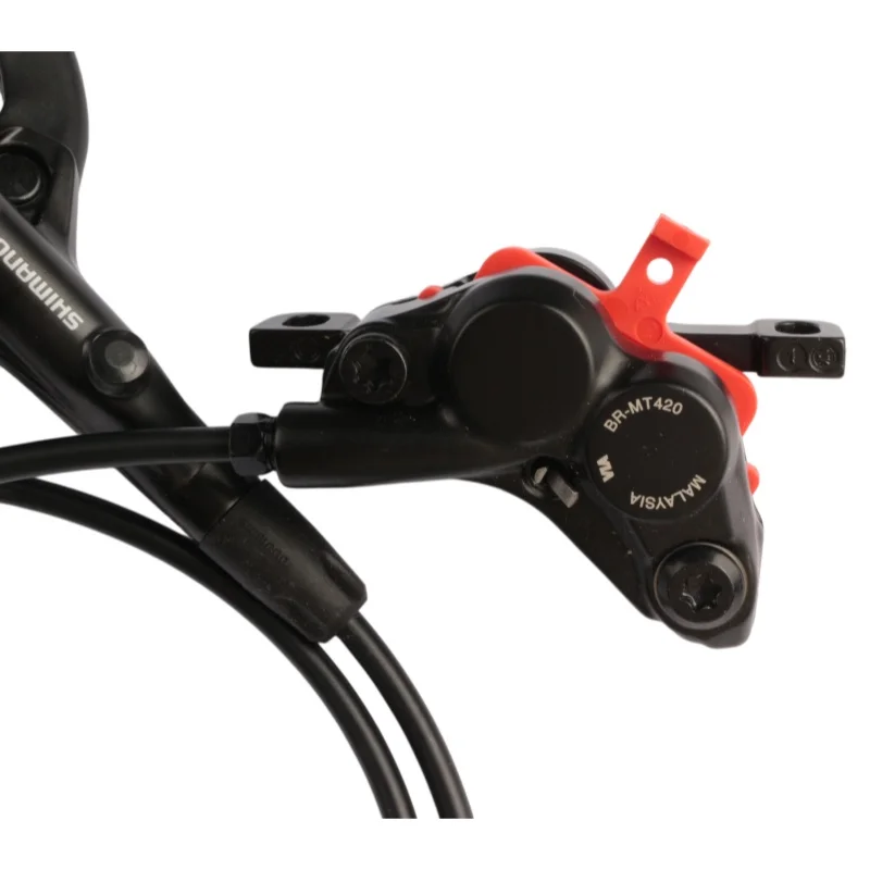 SHIMANO DEORE MT420 Hydraulische Scheibenbremse für die linke Seite BL-MT401 Linker Bremshebel BR-MT420 850mm/900mm 4 Kolben für MTB Original – Detail 2