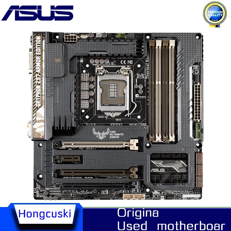 For ASUS GRYPHON Z97 ARMOR EDITION original motherboard Socket LGA 1150 DDR3 Z97 SATA3 USB3.0 Desktop Motherboard