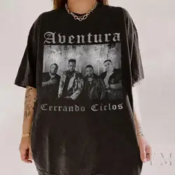 2024 Aventura Tour Concert Bachata Cerrando Ciclos Graphic T-Shirt Merch Unis