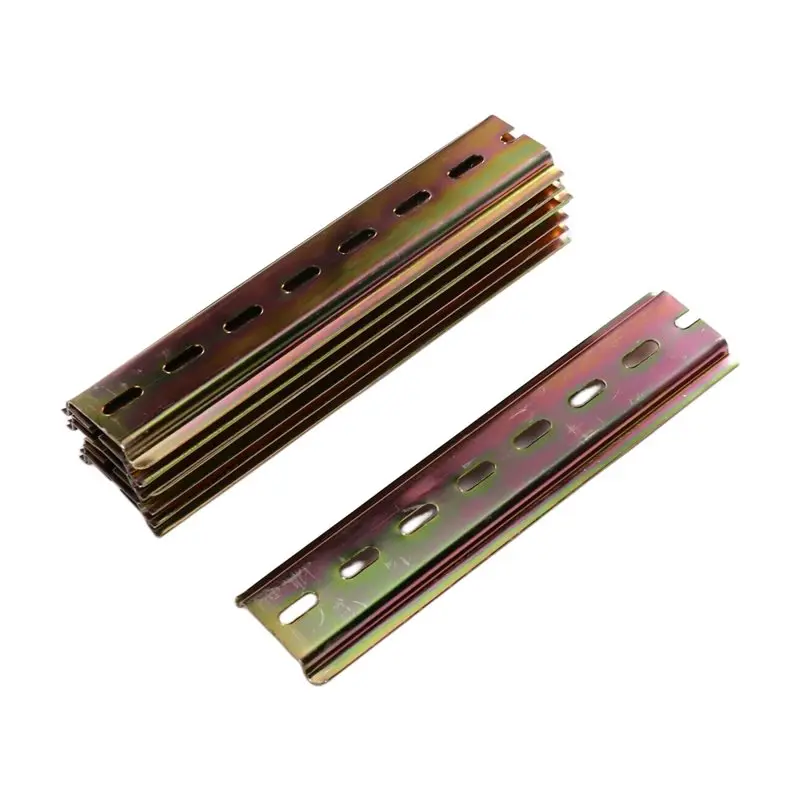 

DIN Rail 35Mm Aluminum Slotted 15Cm Universal Circuit Breaker Rail For C45 DZ47 Terminal Block Relay Track-[A04I Tools]