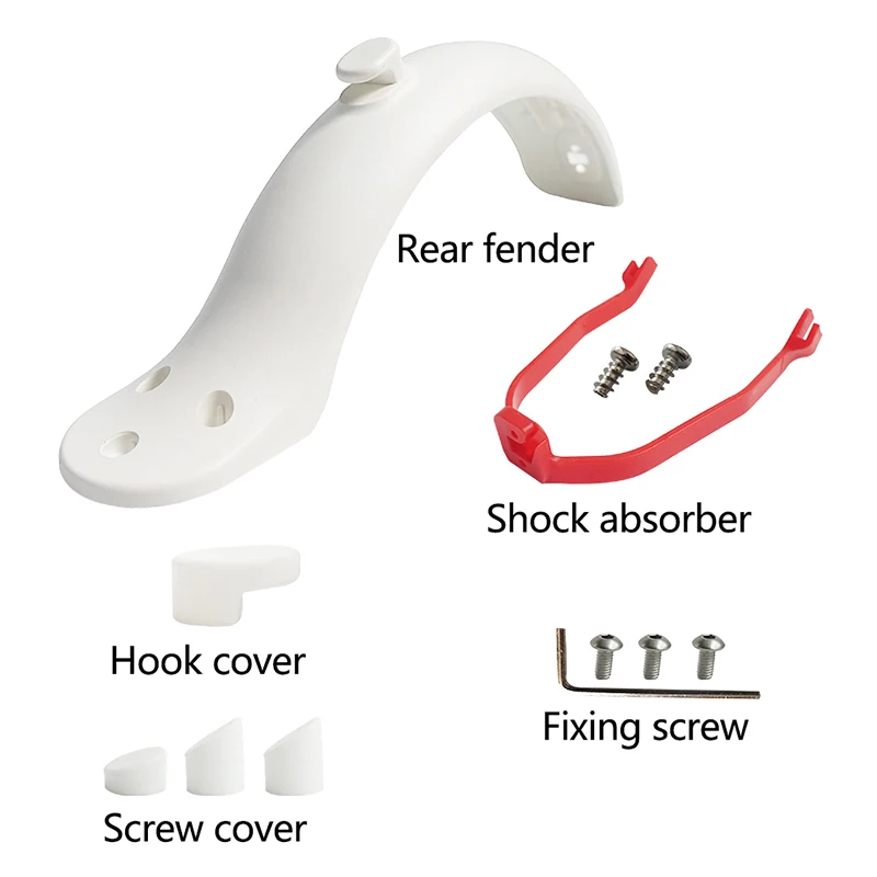 M365 전기 스쿠터용 후면 머드가드 가드, 브래킷, 후크