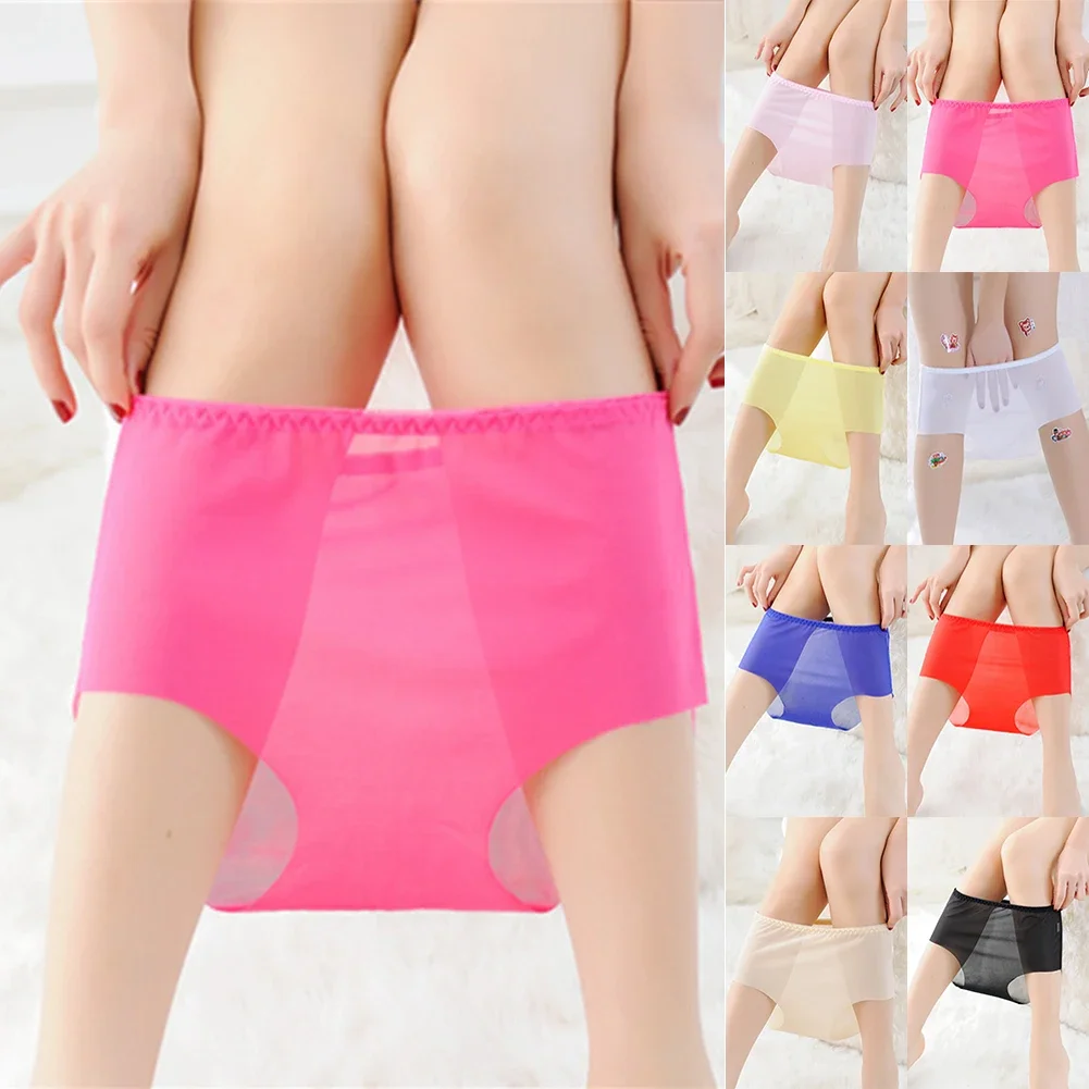 New Stylish Women Panties Female Briefs High Elasticity Knickers Lingerie Quick-drying Seamless See Through Daily