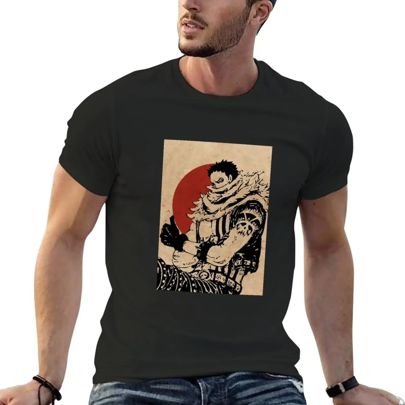 katakuri T-Shirt sublime anime clothes kawaii clothes T-shirts for men cotton