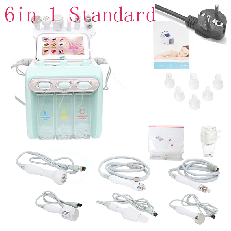AOKO 6/7 in 1 Dermabrasie Peel Spa Gezichtsmachine Huidverjonging Hydro Dermabrasie Aqua Diepe Reiniging Huidverzorging Apparaat