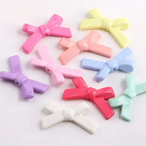 Perline acriliche con fiocco bohémien Forniture di gioielli sfusi pastello multicolore per braccialetti fai da te Collana artigianale Bomboniere per matrimoni Boho