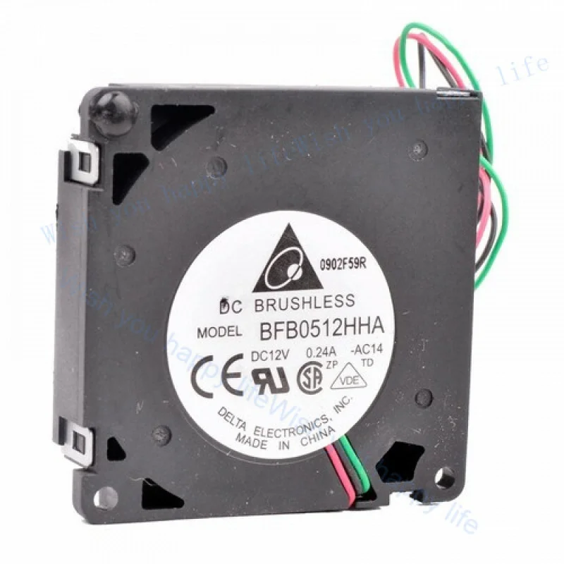 LL for DELTA BFB0512HHA 50X50X10mm 5010 12V 0.24A 3PIN Micro Turbo Cooling Fan