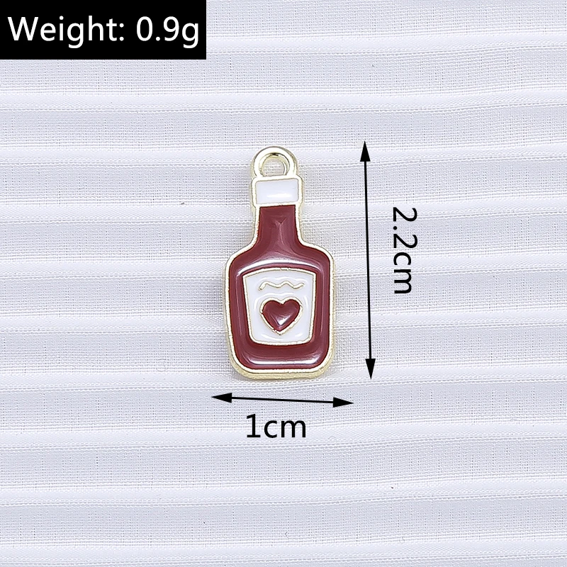 10 Stück Mix süße Sommergetränk Charms Emaille Eis Popsicle Charms Anhänger für Schmuckherstellung DIY Ohrringe Halskette Handwerk Geschenk – Detail 5