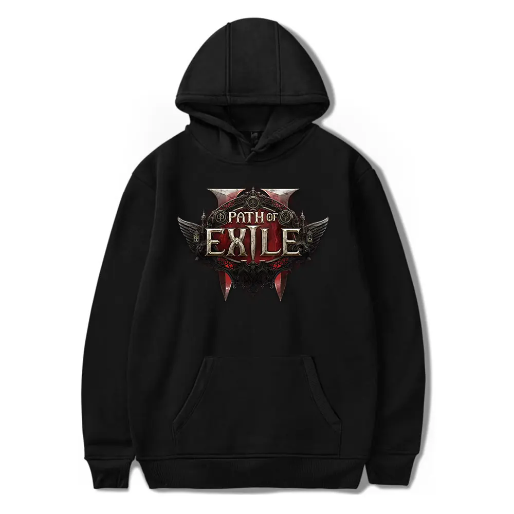 

Hot Game Path Of Exile 2 Merch Hoodies Vintage Hooded Women Men Fashion Casual HipHop Sweatshirts Streetwear Clothing Outwear