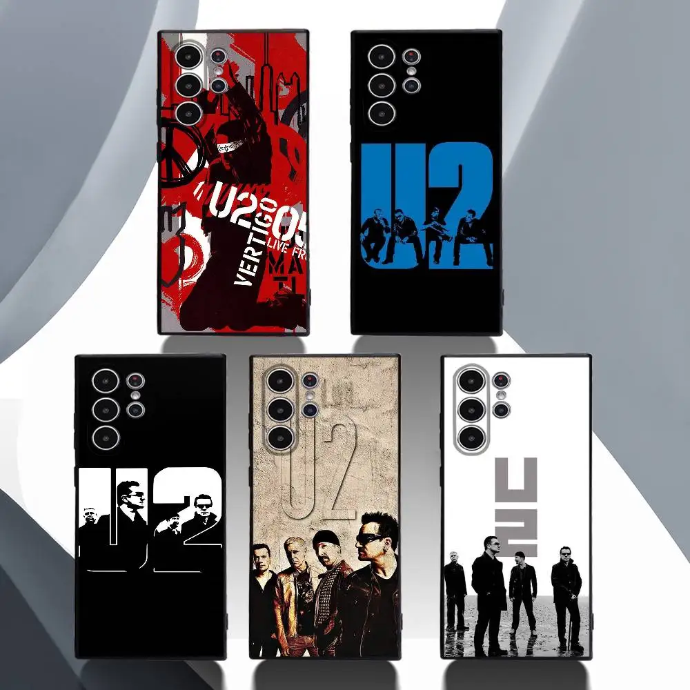 

Famous Pop Rock U-U2 Phone Case For Samsung Galaxy S25 S24 S22 S23 Ultra S21 S20 Plus 5G Protective Silicone Funda