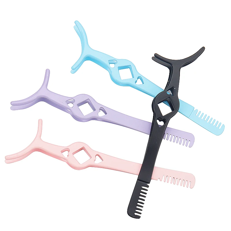 1 pz pinzette per ciglia finte applicatore per ciglia pettine strumenti per trucco bigodino ausiliario estensione ciglia visone pinzette professionali