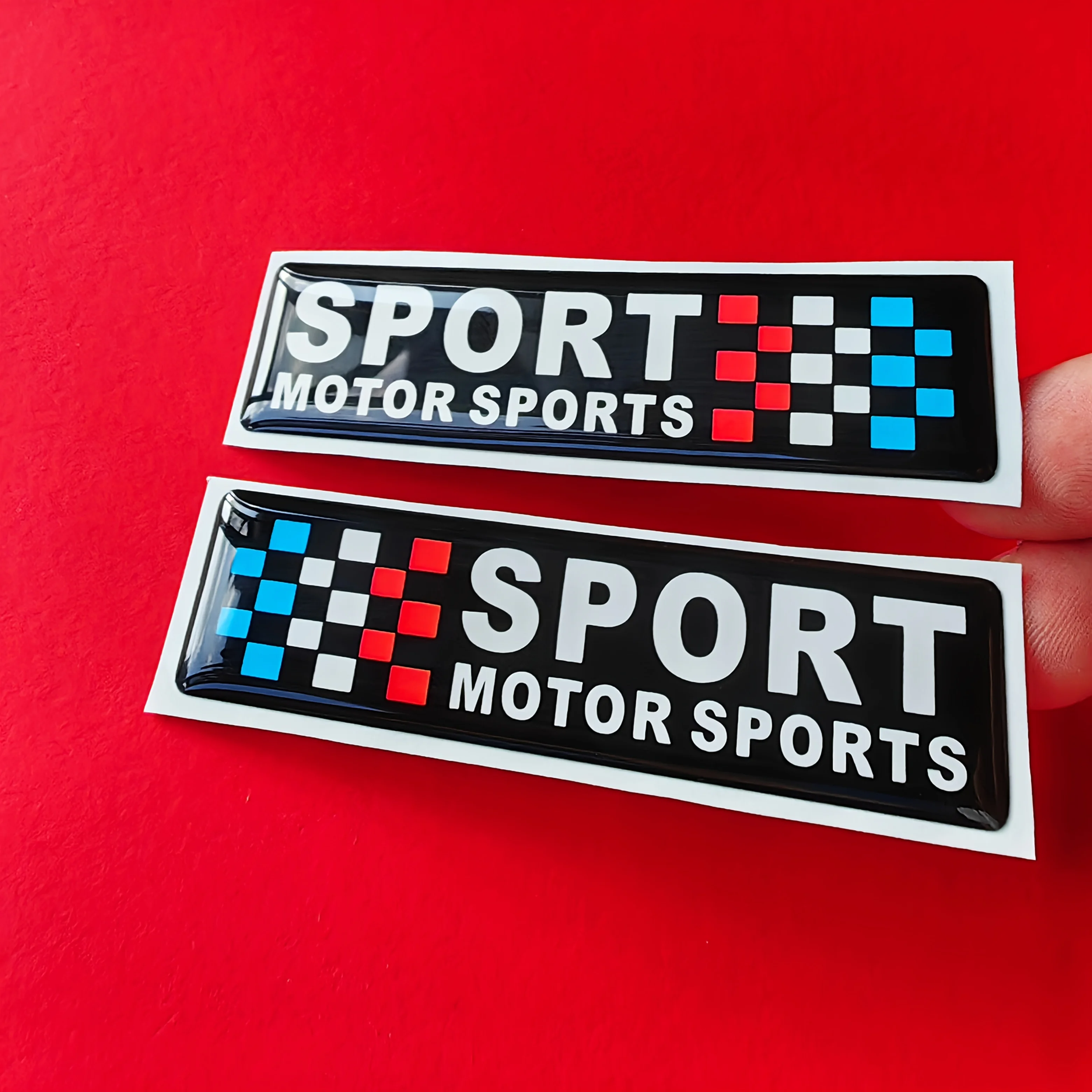 2PCS/SET "SPORT MOTOR SPORTS" Car Sticker, Ideal for Car Windows, Laptop Covers, Water Bottles & Phone Cases