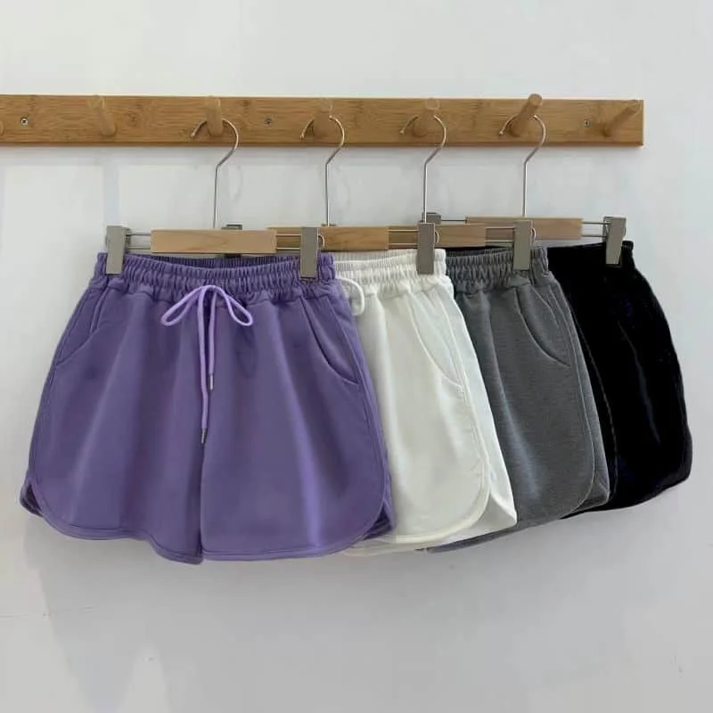 A-line Shorts for Women Summer Sale Korean Style Casual Hot Pants Elastic Waist Sweatpants Women Clothing Fitness Yoga Pants