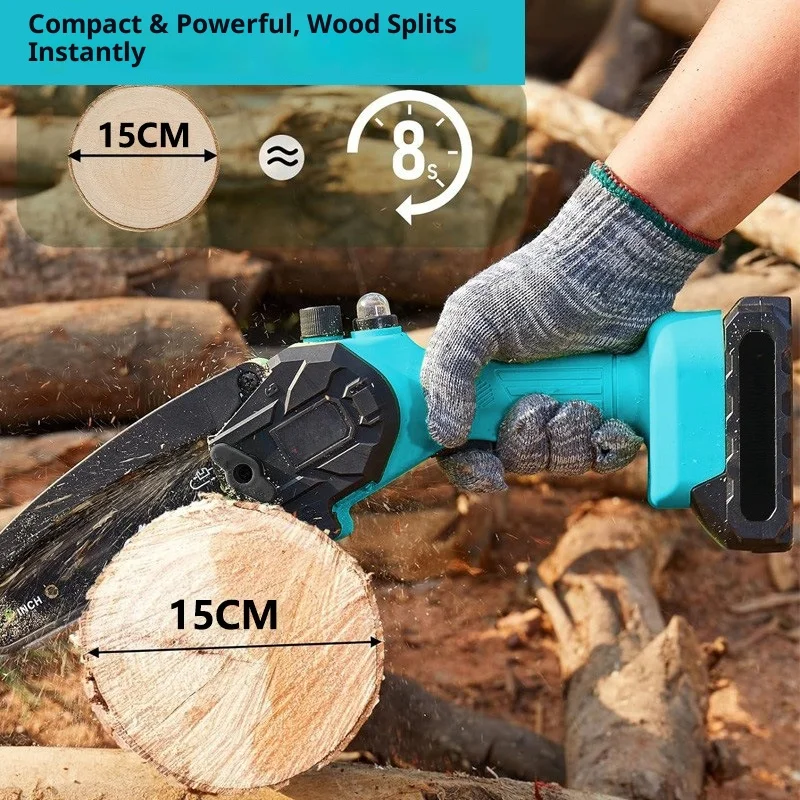 

6 Inch Chainsaw Tronçonneuse Électrique Kettensäge Akku Motosserra Portátil A Bateria Motosierra De Batería Motosierra Eléctrica