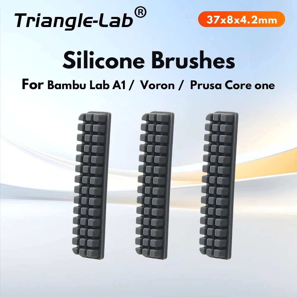 

Trianglelab A1 Silicone Brushes / Voron Silicone Brushes / Prusa Core One Silicone Brushes Nozzle Brush Wiping Gentle on Nozzles